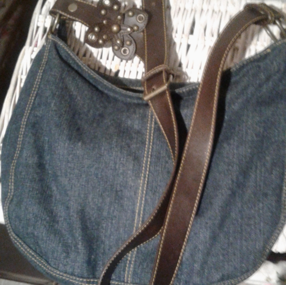 Like new super cute denim purse